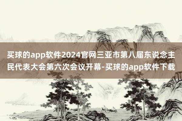 买球的app软件2024官网三亚市第八届东说念主民代表大会第六次会议开幕-买球的app软件下载