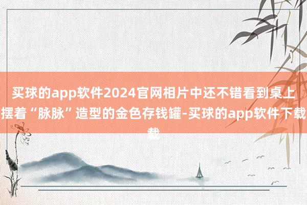 买球的app软件2024官网相片中还不错看到桌上摆着“脉脉”造型的金色存钱罐-买球的app软件下载