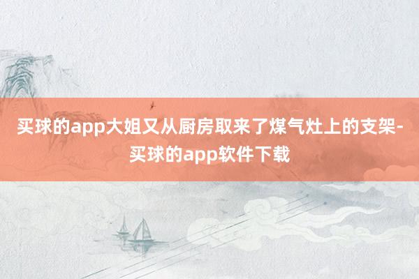 买球的app大姐又从厨房取来了煤气灶上的支架-买球的app软件下载