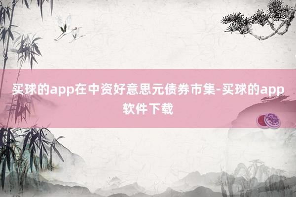 买球的app　　在中资好意思元债券市集-买球的app软件下载